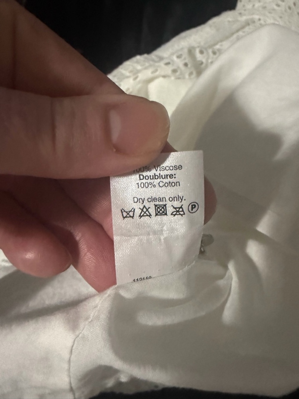 Madewell white eyelet skylight overlay graduation dress size 6 - Picture 8 of 8